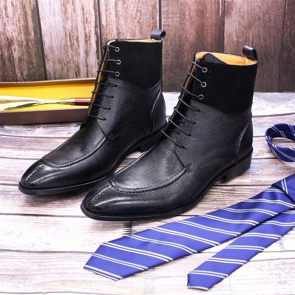 Handmade Leather Men's Boots - WOMONA.COM