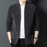 Men's Long-sleeved Lapel Casual Young And Middle-aged - WOMONA.COM