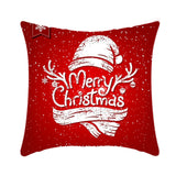 Merry Christmas Cushion Cover 45cm Elk Santa Claus