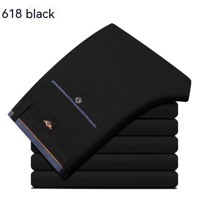Suit Pants Middle-aged High Elastic Casual Pants - WOMONA.COM