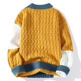 Men's Crew Neck Pullover Sweater - WOMONA.COM