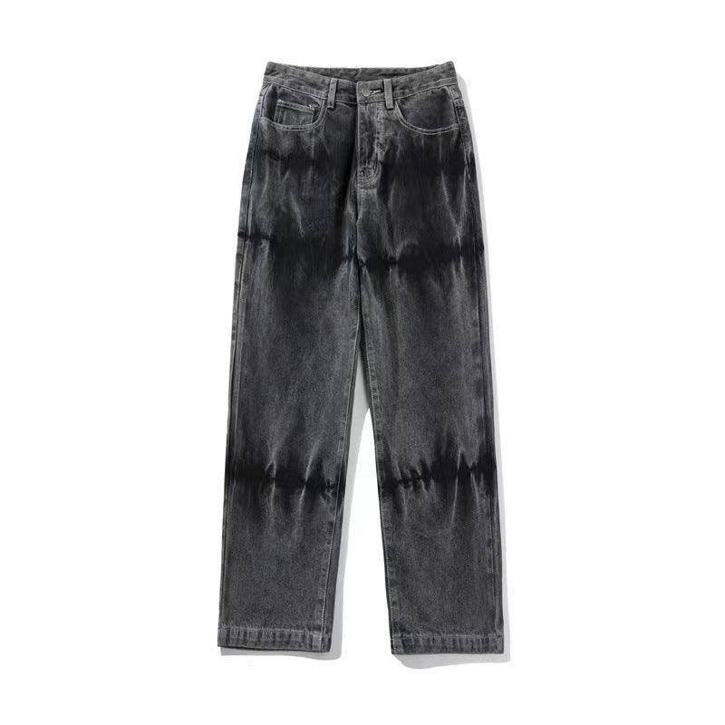 Men's High Street Straight Wide Leg Casual Pants - WOMONA.COM