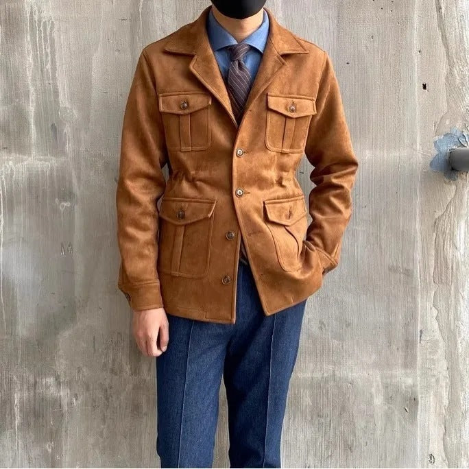 Japanese-style Retro Slim Jacket Men - WOMONA.COM