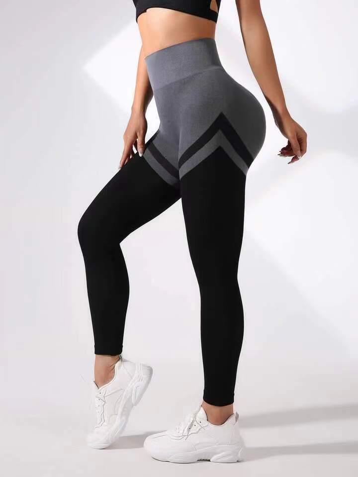 Women's High Waist Tight Color Matching Yoga Pants