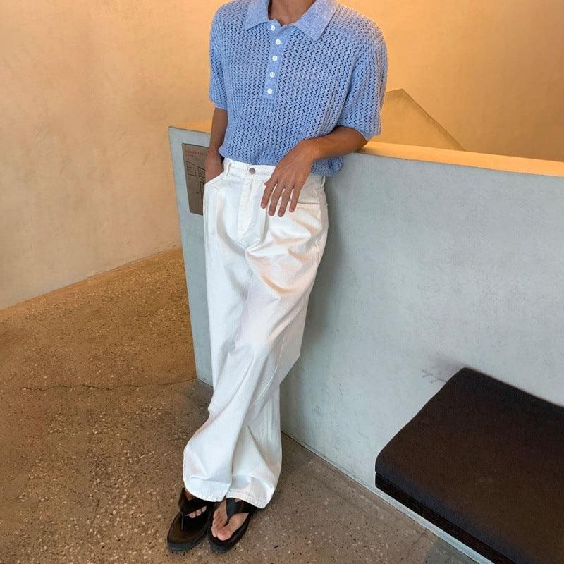 Men's Summer Loose Design Short Sleeve - WOMONA.COM