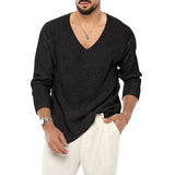 European And American V-neck Sweater Men's