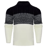 Men's Casual Cable Knit Pullover Sweater - WOMONA.COM