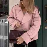 Retro Trench Double Breasted Coat - WOMONA.COM