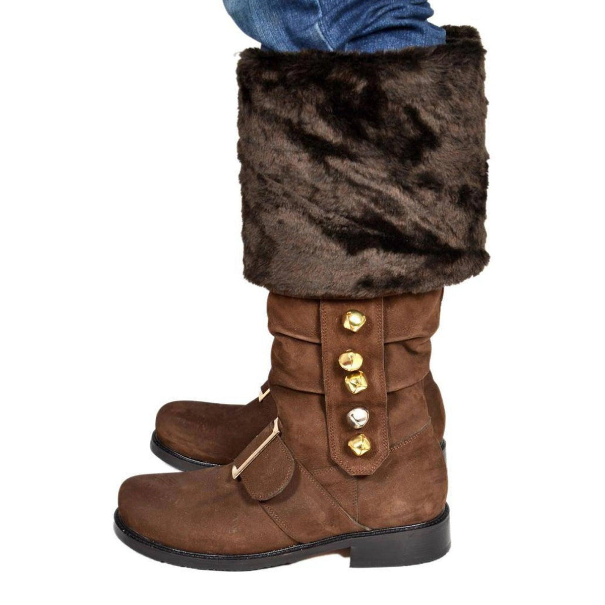 Renaissance Christmas Old Man Leather Boots - WOMONA.COM