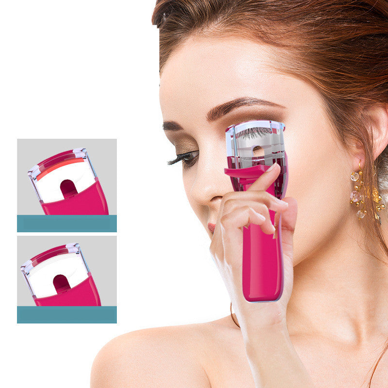 Mini Rechargeable Hot Eyelash Curler - WOMONA.COM