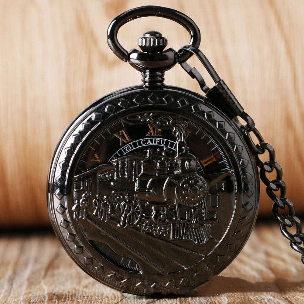 Personalized Flip Manual Manipulator Pocket Watch - WOMONA.COM