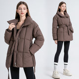 Neue Mode Daunenjacke Damen Mittellang