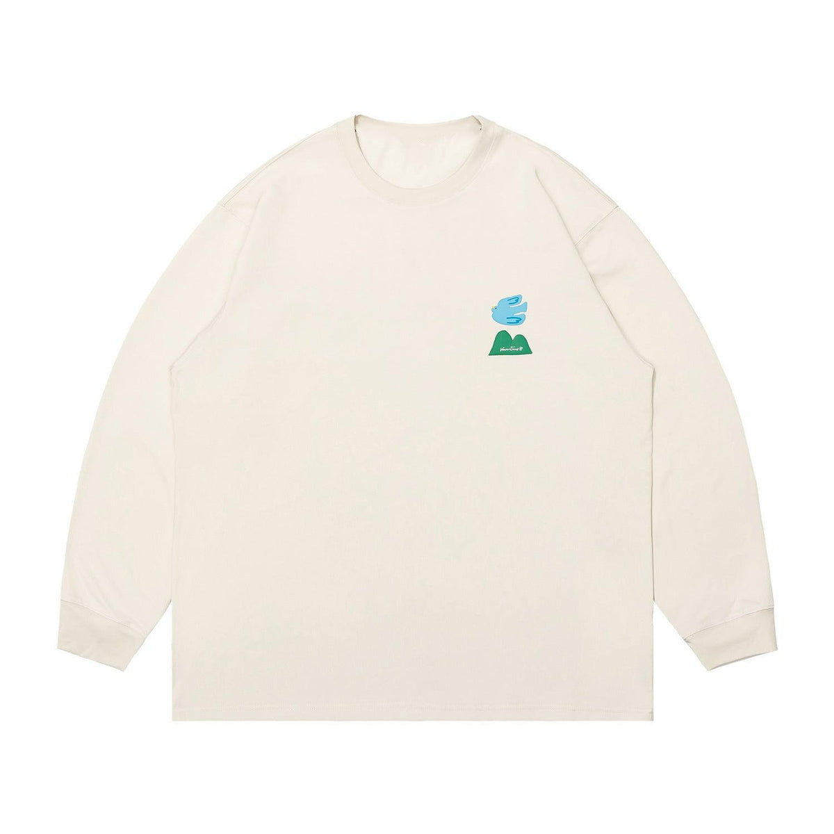 Round Neck Long Sleeve Couple T-shirt Men - WOMONA.COM