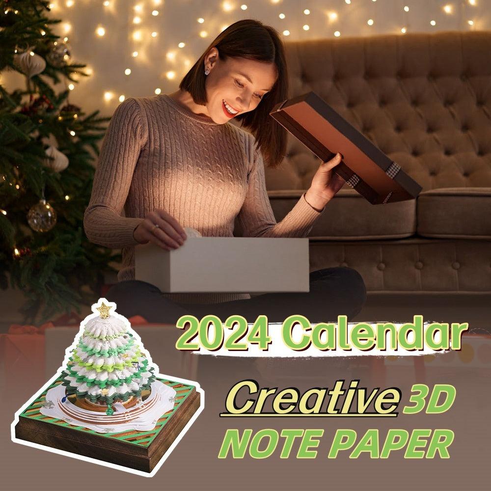 3D Paper-Carving Christmas Notepad