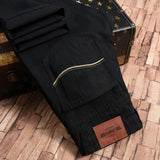 Loose Straight Casual Work Stretch Jeans For Men - WOMONA.COM