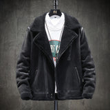 Lamb Wool Plus Velvet Padded Jacket - WOMONA.COM