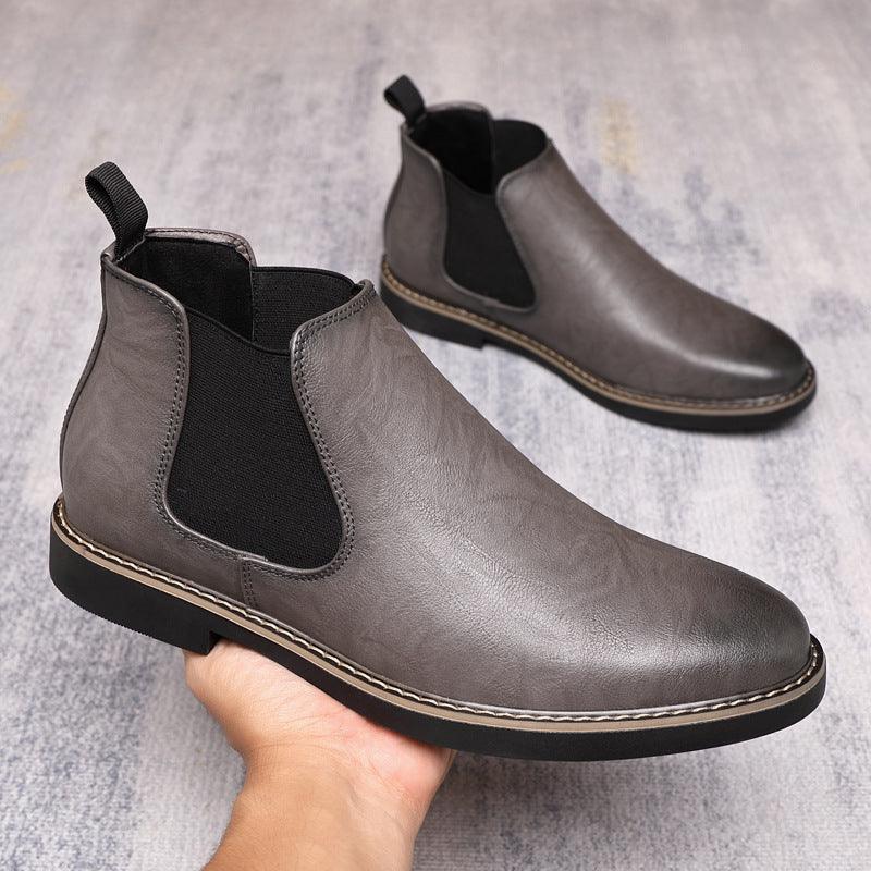 Frosted Martin Boots British Pointed Trendy All-match - WOMONA.COM
