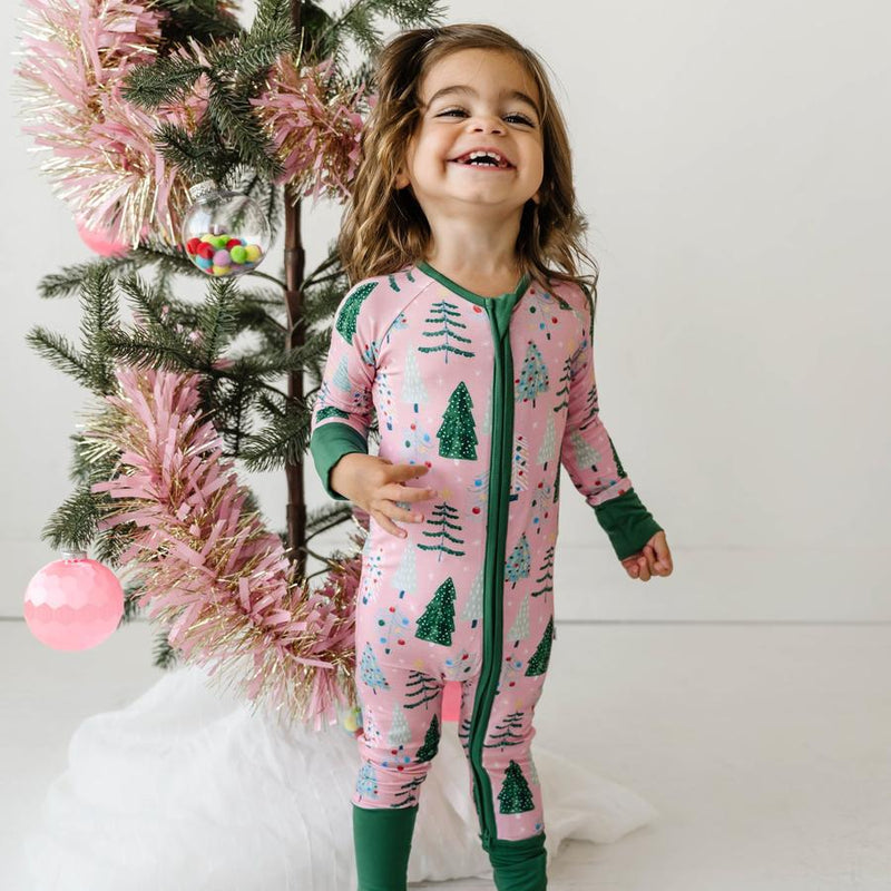 Christmas Parent Child Set Printed Homewear Pajamas Two Piece Set - WOMONA.COM