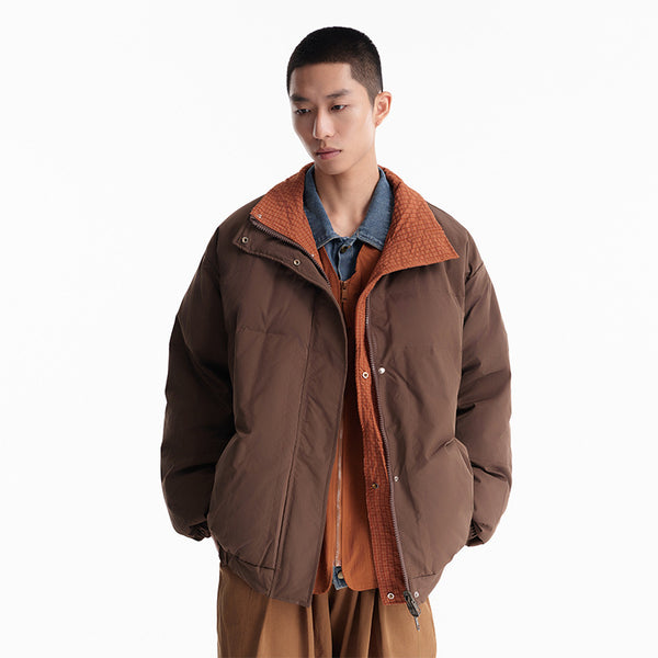 Ancient Two-sided Wear Down Jacket Men - WOMONA.COM