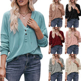 V-neck Drawstring Pullover Sweatshirt Women Tops - WOMONA.COM