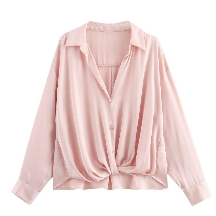 Stylish Temperament Long Sleeves Shirt