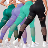 Hollow Seamless Yoga Pants Training Fitness