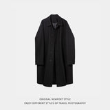 Casual Texture Double-sided Wool Mid-length Coat - WOMONA.COM