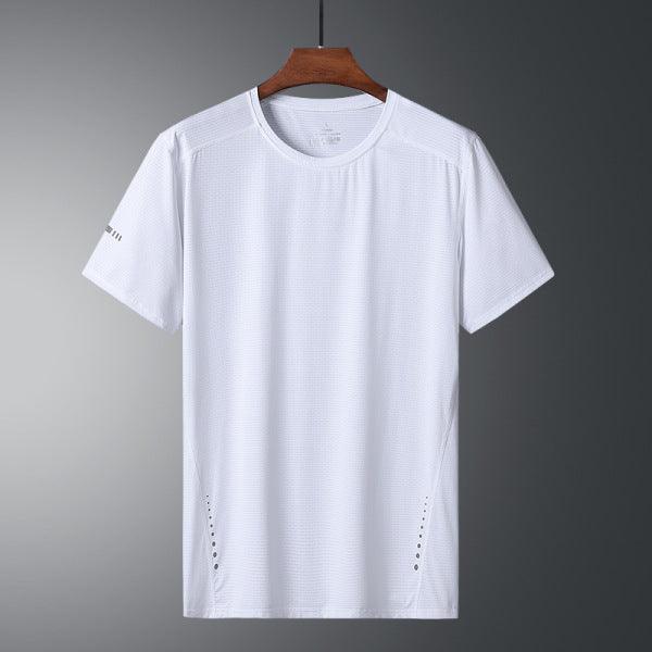 Cool Breathable Sports Ice Silk T-shirt Men - WOMONA.COM