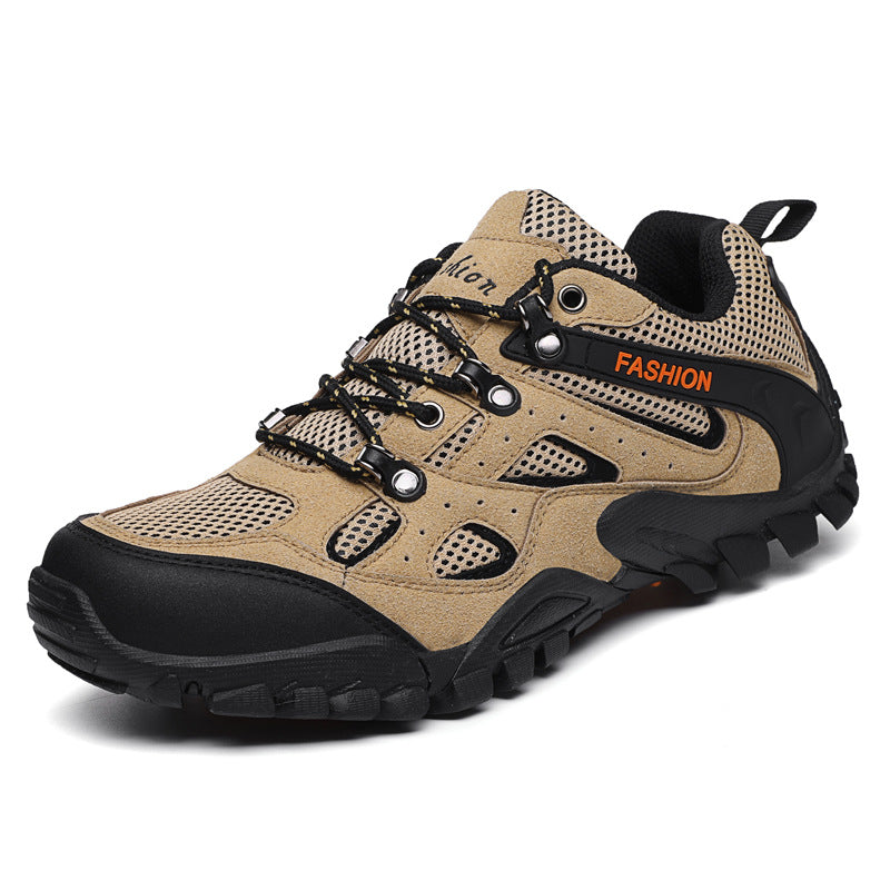 Outdoor Hiking Boots Men Summer Breathable Trekking Shoes - WOMONA.COM