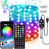 APP Light String Mobile Phone Bluetooth USB Copper Wire Music - WOMONA.COM