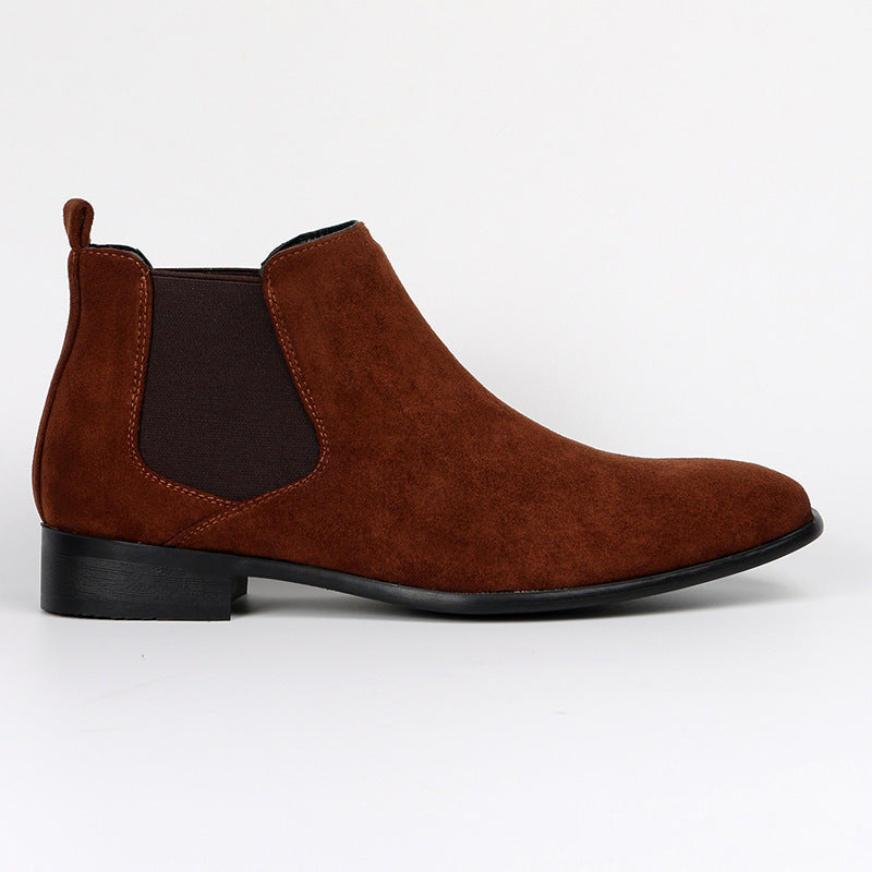 Botas Chelsea de punta cuadrada para hombre