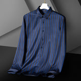 Casual Men's Shirts With Long Sleeves And No Ironing - WOMONA.COM