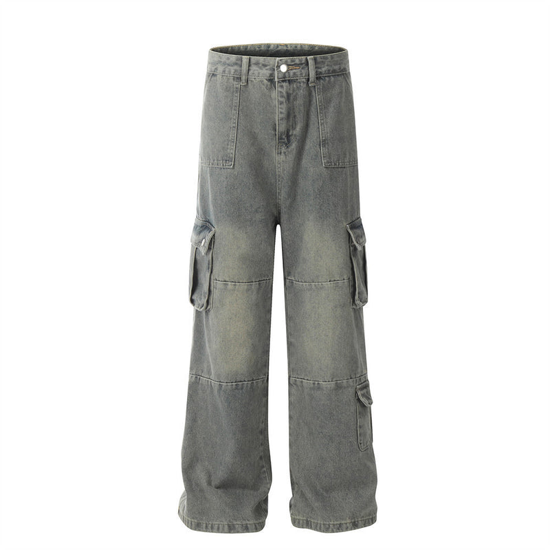 Workwear-Jeans für Herren im Washed-and-Worn-Stil