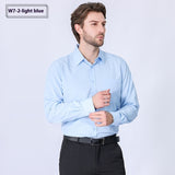 Commute Minimalist Business Professional Non-ironing Stretch Shirt Long Sleeve Men's High Sense