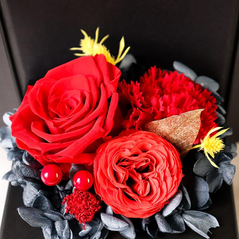 Mothers Day Gift Rose Carnation Austin Gift Box Day Gift - WOMONA.COM