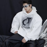 Men's Pearl Embellishment Design Hooded Sweater - WOMONA.COM