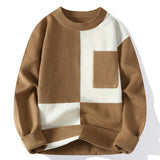 Men's Pullover Round Neck Warm Sweater - WOMONA.COM