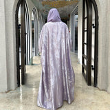 Muslim Fashion Bronzing Robe Abaya Outer Wear