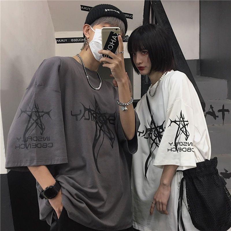 Letter Print Short-sleeve T-shirt Men - WOMONA.COM