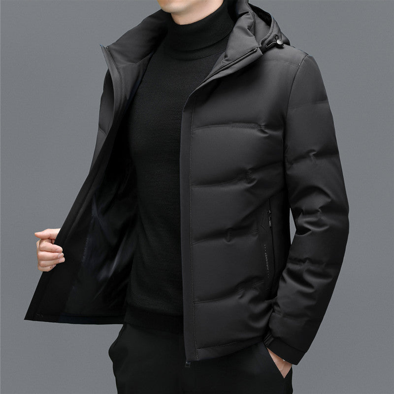 Men's Thick Down Jacket Detachable - WOMONA.COM