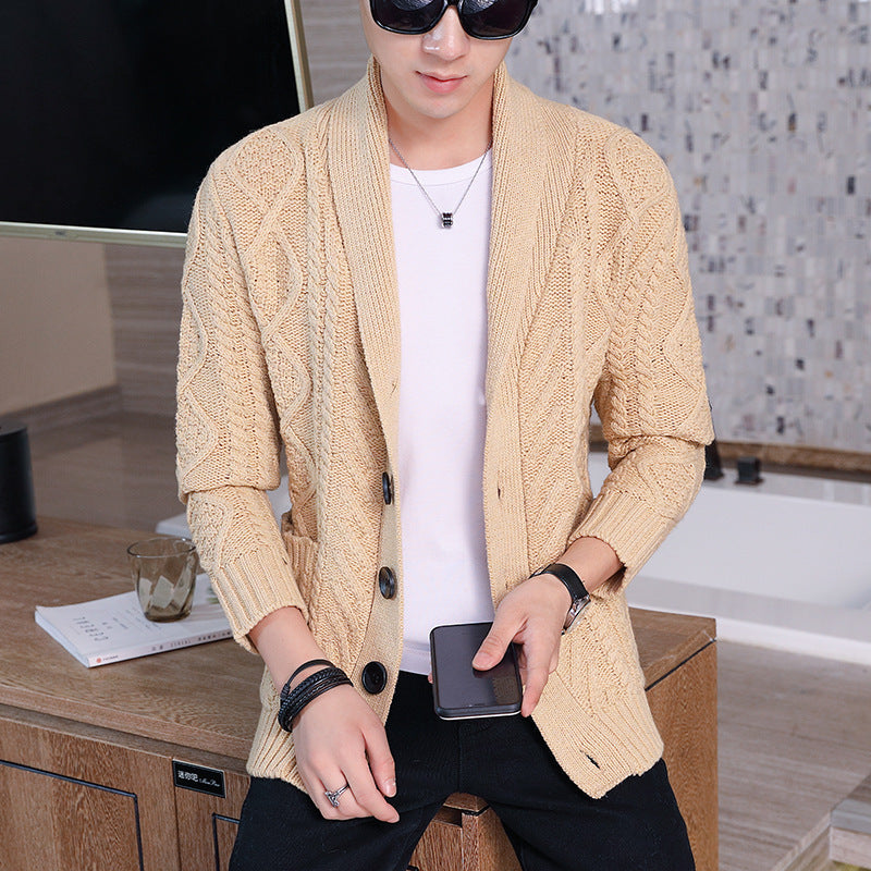 Men's Fashion Simple Sweater Coat - WOMONA.COM