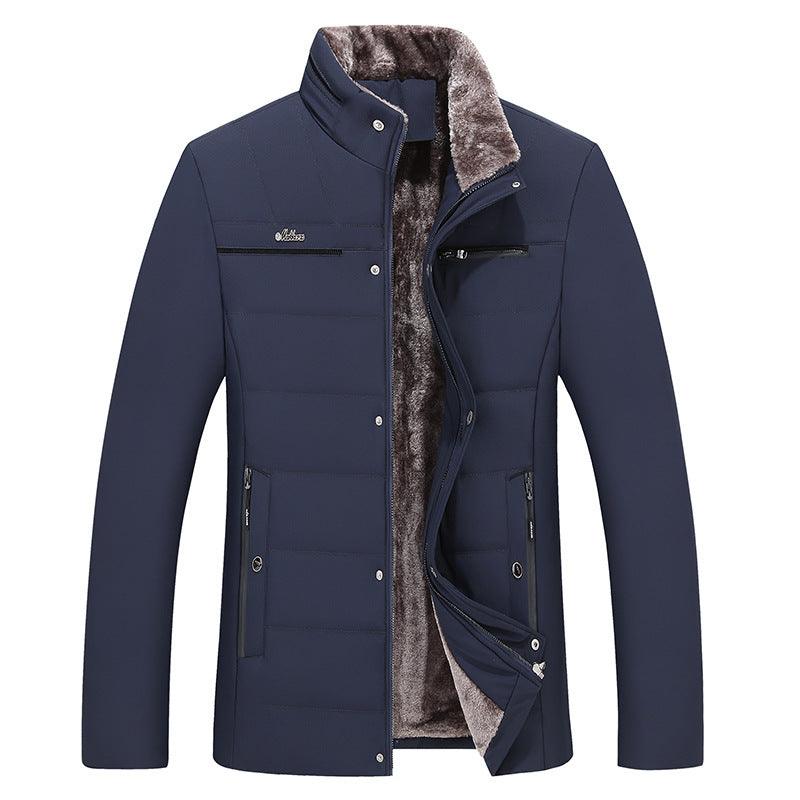 Middle-aged Cotton-padded Clothes Daddy's Outfit - WOMONA.COM