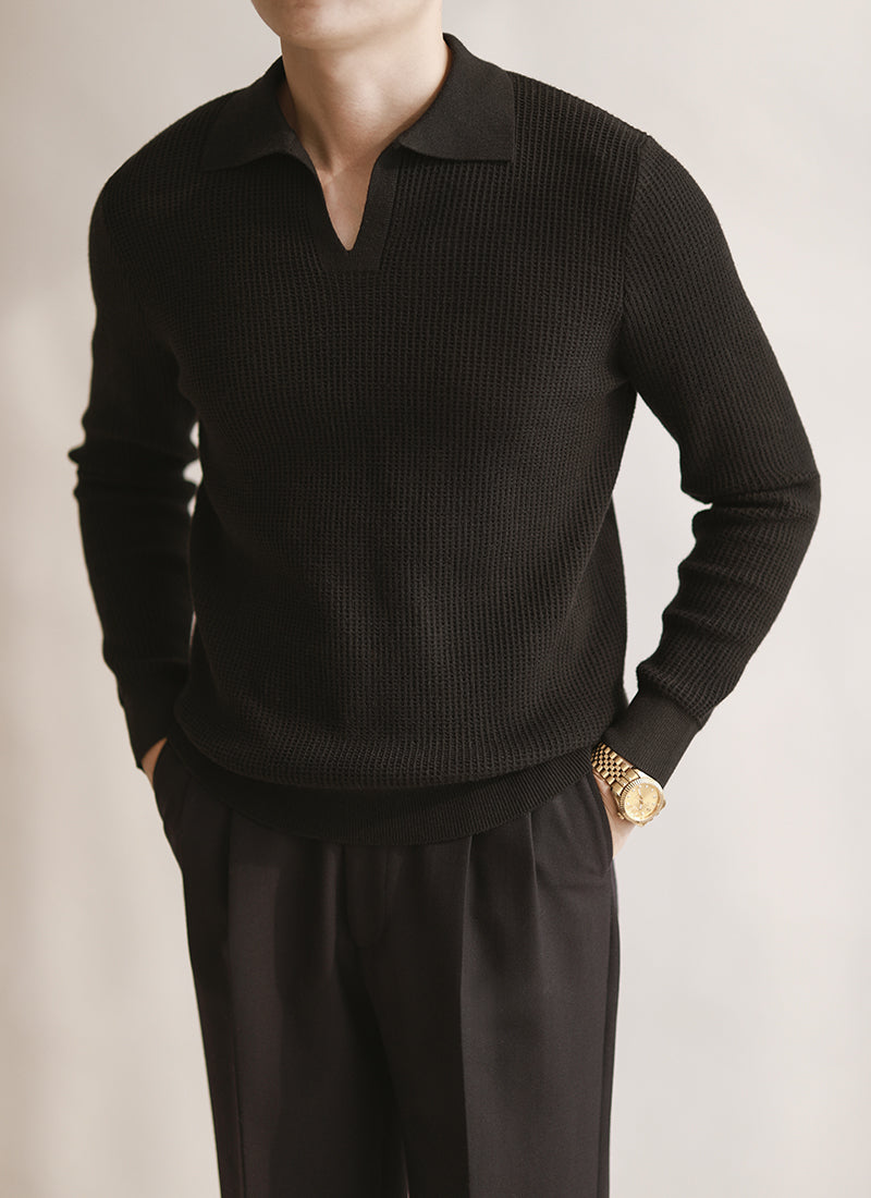 Men's Casual Warm Sweater Retro Long Sleeves - WOMONA.COM