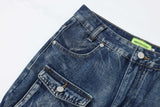 Multi-Pocket Workwear Jeans For Men And Women - WOMONA.COM