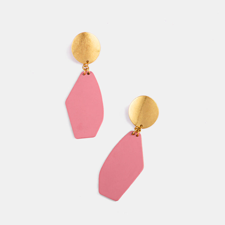 Painted Alloy Vintage Earrings - WOMONA.COM