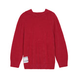 Faux Mink Hooded Festive Knitted Sweater - WOMONA.COM