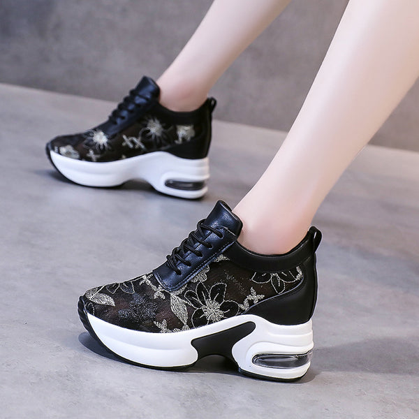 Spring New Sports Style Mesh Lace Casual Shoes - WOMONA.COM