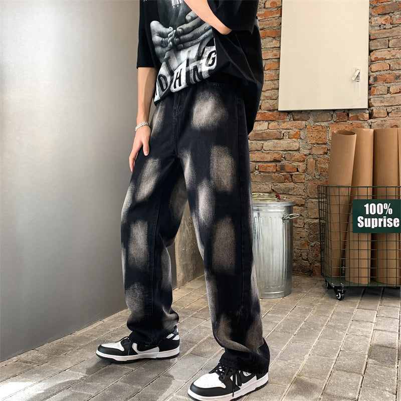 High Street Tie-dye Hip-hop Jeans For Men - WOMONA.COM