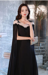 Black Evening Dress For Women With A High-end Feel