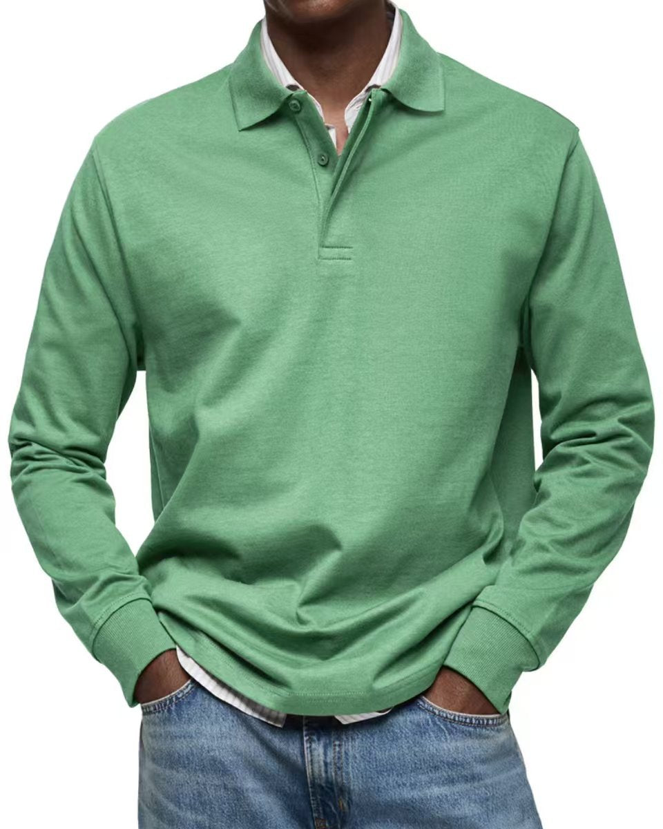 Men's casual long sleeve button shirt